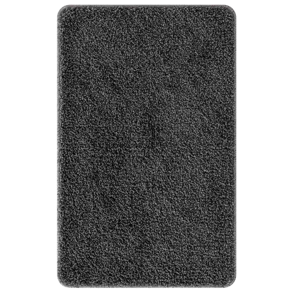 vidaXL Anti-Rutsch Badematten-Set 3 pcs Dunkelgrau PP