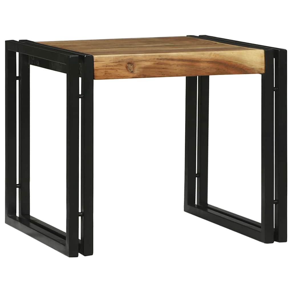 vidaXL Couchtisch 2 pcs Braun 48 x 40 x 40 cm Massivholz Akazie