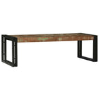 vidaXL Couchtisch 2 pcs Mehrfarbig Massives upgecyceltes Holz