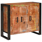 vidaXL Sideboard mit Türen Braun Massives recyceltes Holz und Metall