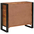vidaXL Sideboard mit Türen Braun Massives recyceltes Holz und Metall