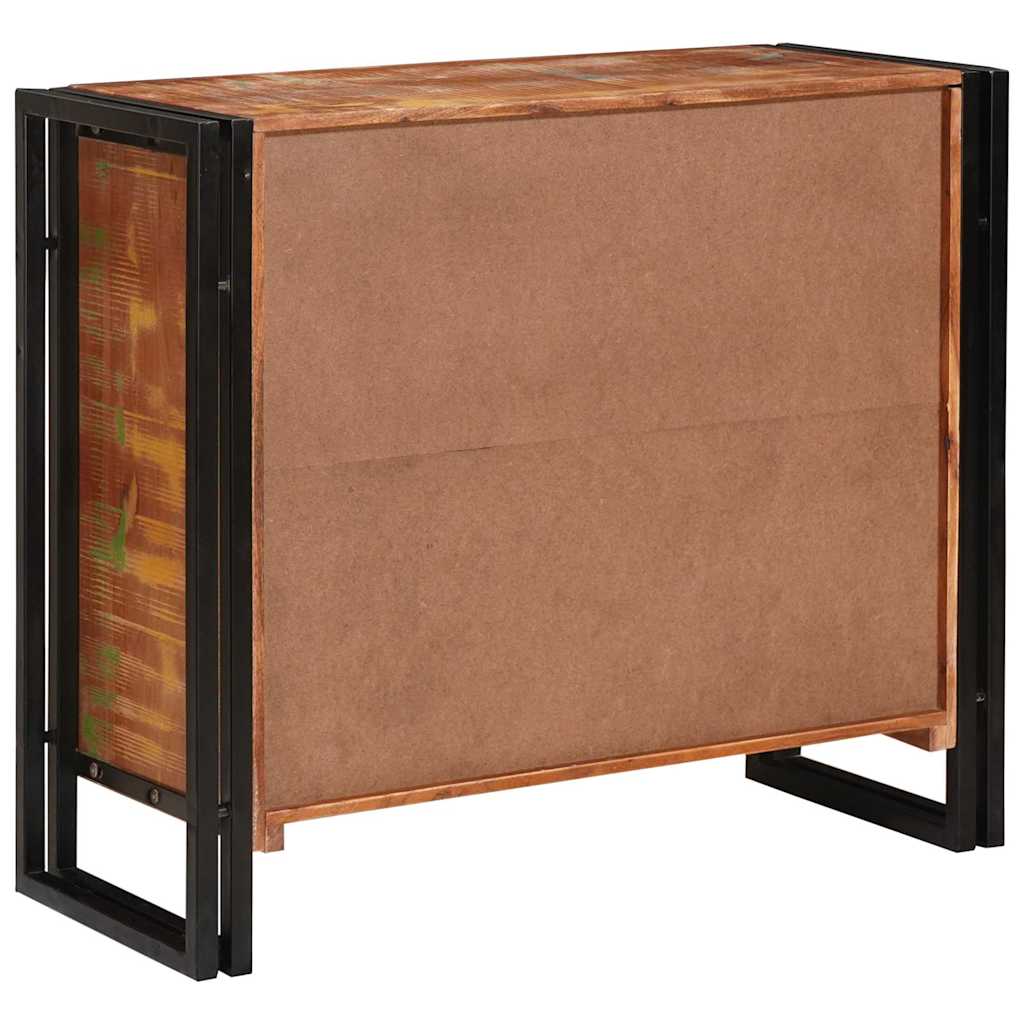 vidaXL Sideboard mit Türen Braun Massives recyceltes Holz und Metall