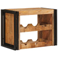 vidaXL Weinregal Braun 60 x 45 x 33 cm Massives grobes Mangoholz
