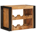 vidaXL Weinregal Braun 60 x 45 x 33 cm Massives grobes Mangoholz