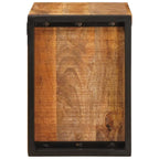 vidaXL Weinregal Braun 60 x 45 x 33 cm Massives grobes Mangoholz