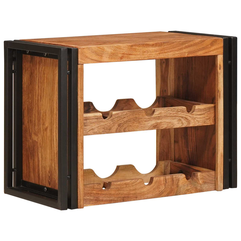 vidaXL Weinregal Braun 60 x 45 x 33 cm Massivholz Akazie