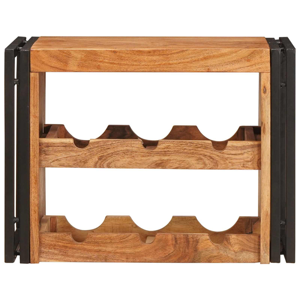 vidaXL Weinregal Braun 60 x 45 x 33 cm Massivholz Akazie