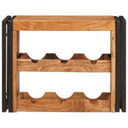 vidaXL Weinregal Braun 60 x 45 x 33 cm Massivholz Akazie