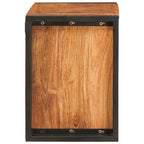 vidaXL Weinregal Braun 60 x 45 x 33 cm Massivholz Akazie