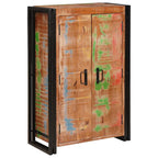 vidaXL Highboard mit Türen Braun Massives recyceltes Holz und Metall