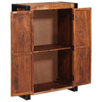 vidaXL Highboard mit Türen Braun Massives recyceltes Holz und Metall