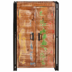 vidaXL Highboard mit Türen Braun Massives recyceltes Holz und Metall