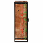 vidaXL Highboard mit Türen Braun Massives recyceltes Holz und Metall