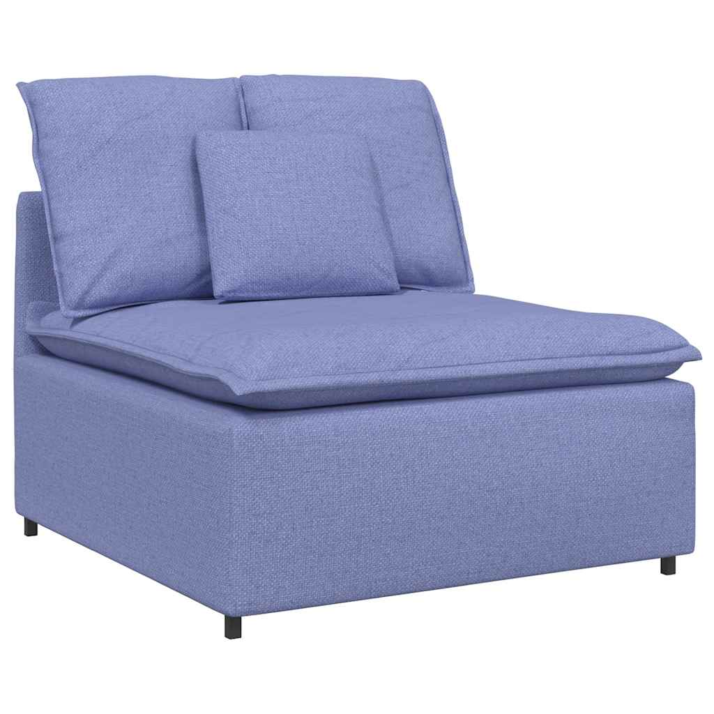 vidaXL Modulares Sofa mit Kissen Jeansblau