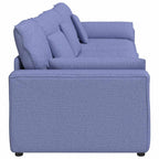 vidaXL Modulares Sofa mit Kissen Jeansblau