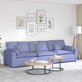vidaXL Modulares Sofa mit Kissen Jeansblau