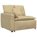 vidaXL Modulares Sofa mit Kissen Graugrün