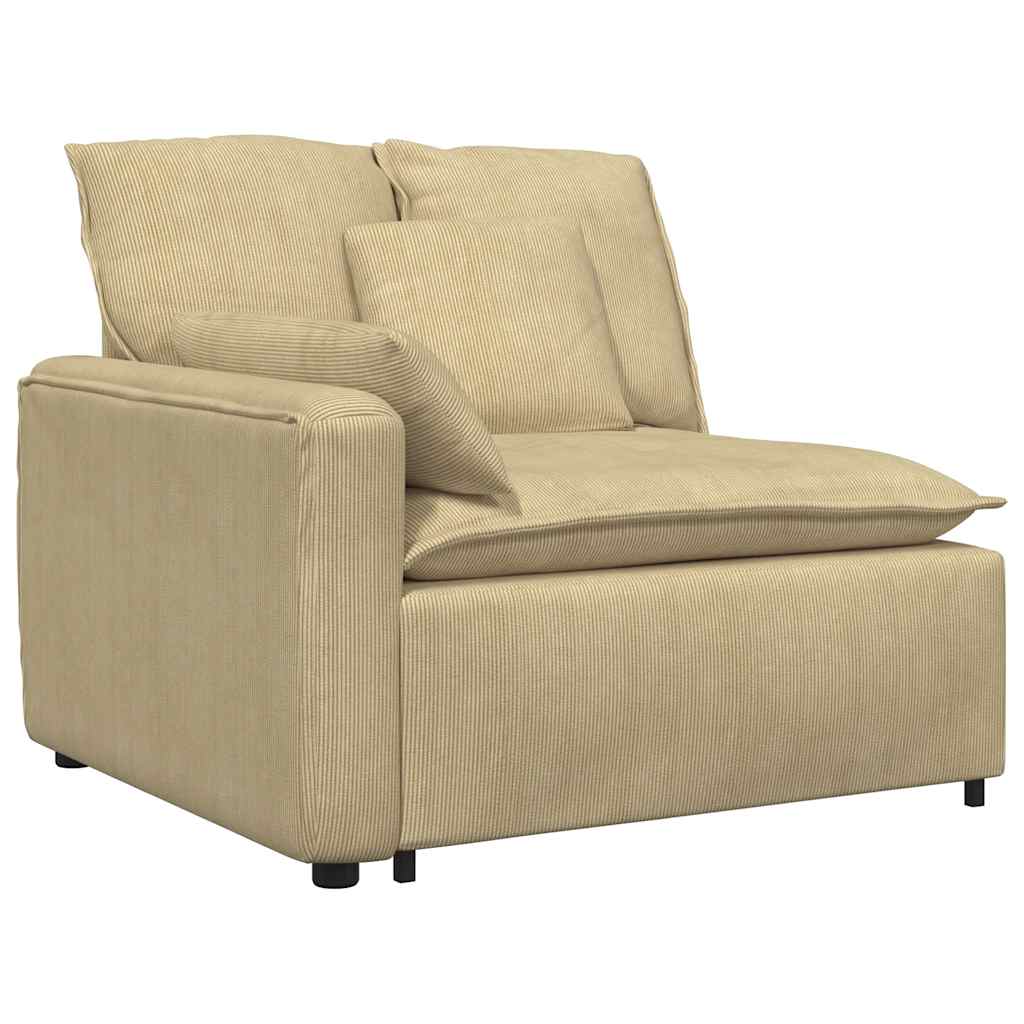 vidaXL Modulares Sofa mit Kissen Graugrün
