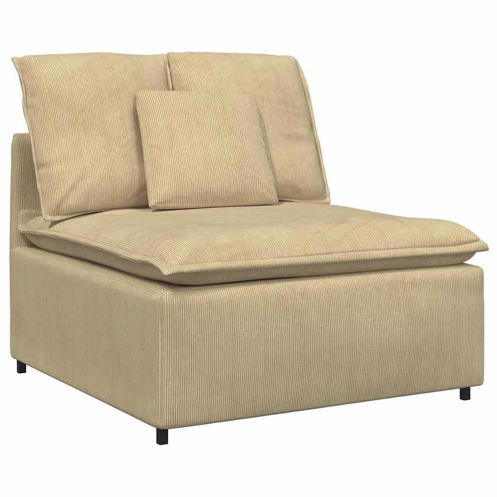 vidaXL Modulares Sofa mit Kissen Graugrün