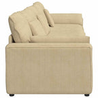 vidaXL Modulares Sofa mit Kissen Graugrün