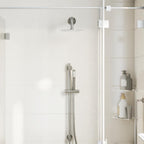 vidaXL Regenbrause Edelstahl 304 20 cm Rund