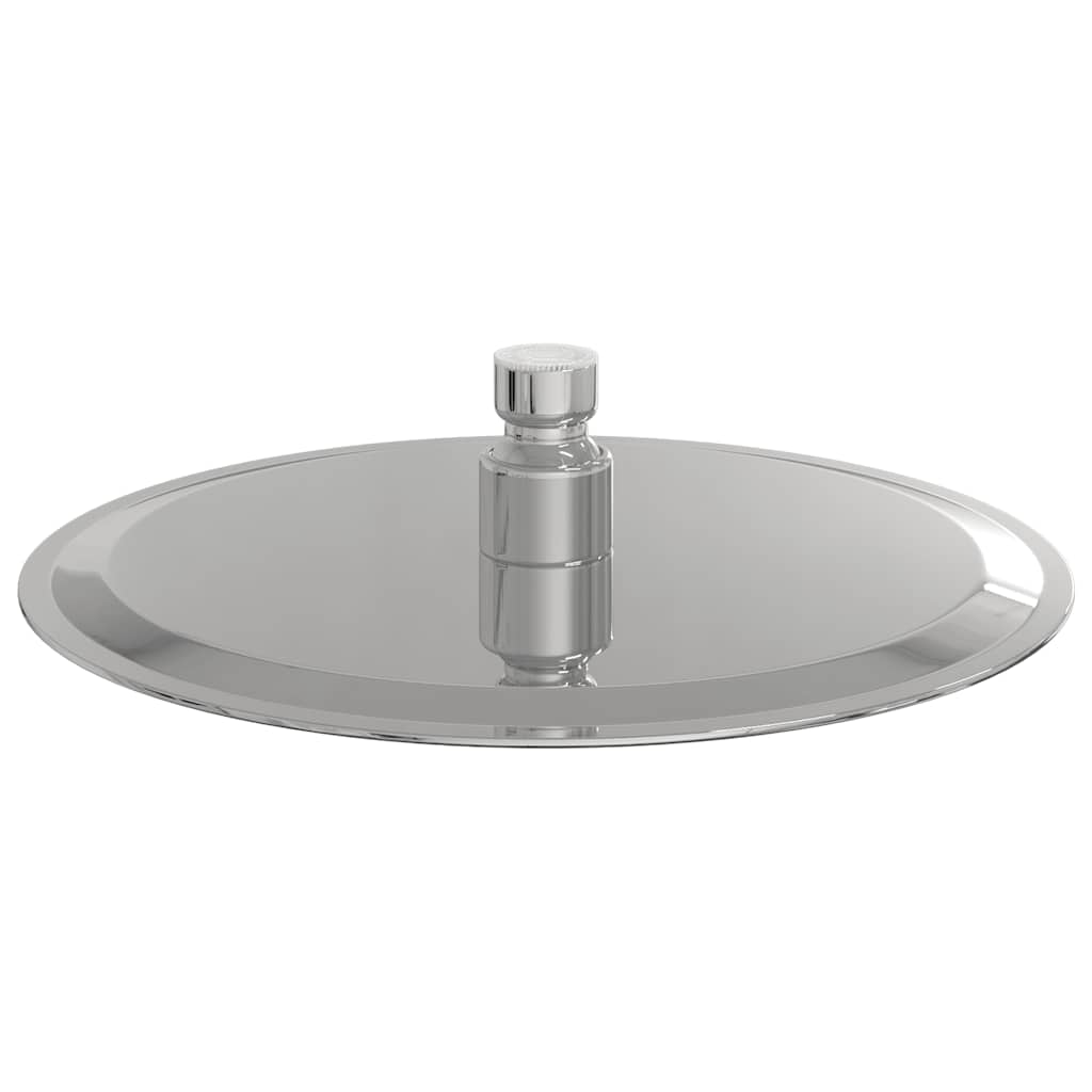 vidaXL Regenbrause Edelstahl 304 20 cm Rund