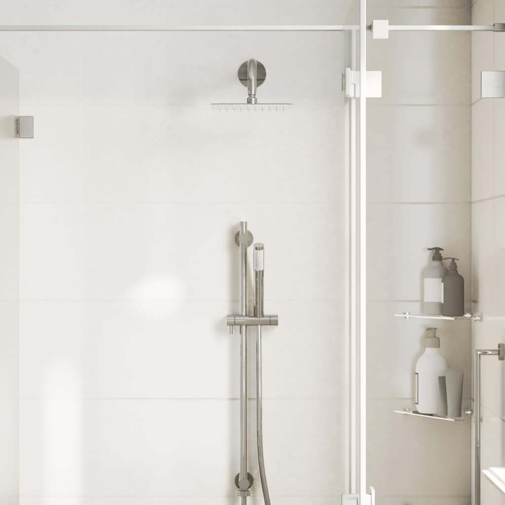 vidaXL Regenbrause Edelstahl 304 20x20 cm Quadrat