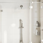 vidaXL Regenbrause Edelstahl 304 20x20 cm Quadrat