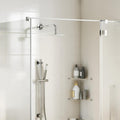 vidaXL Regenbrause Edelstahl 304 20x20 cm Quadrat