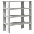 vidaXL Schuhregal Betongrau 61x32x70 cm Holzwerkstoff