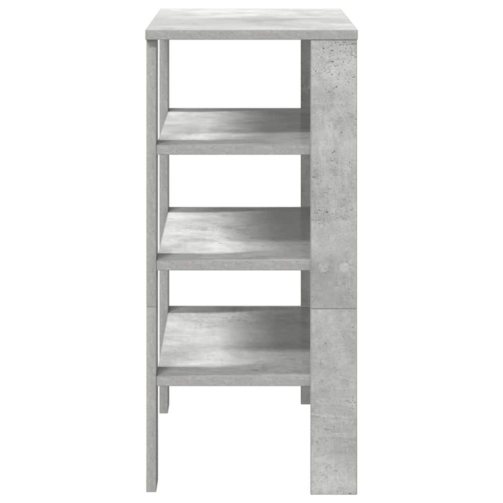 vidaXL Schuhregal Betongrau 61x32x70 cm Holzwerkstoff