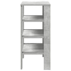 vidaXL Schuhregal Betongrau 61x32x70 cm Holzwerkstoff
