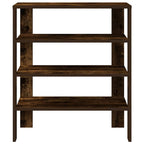 vidaXL Schuhregal Räuchereiche 61x32x70 cm Holzwerkstoff