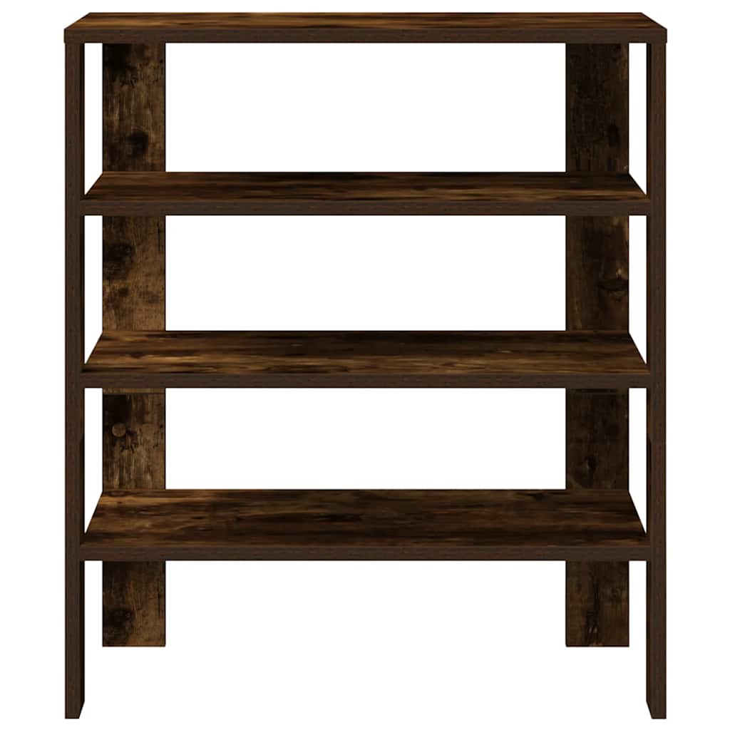 vidaXL Schuhregal Räuchereiche 61x32x70 cm Holzwerkstoff