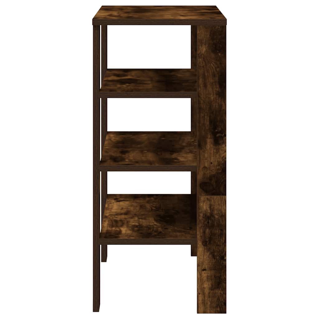 vidaXL Schuhregal Räuchereiche 61x32x70 cm Holzwerkstoff