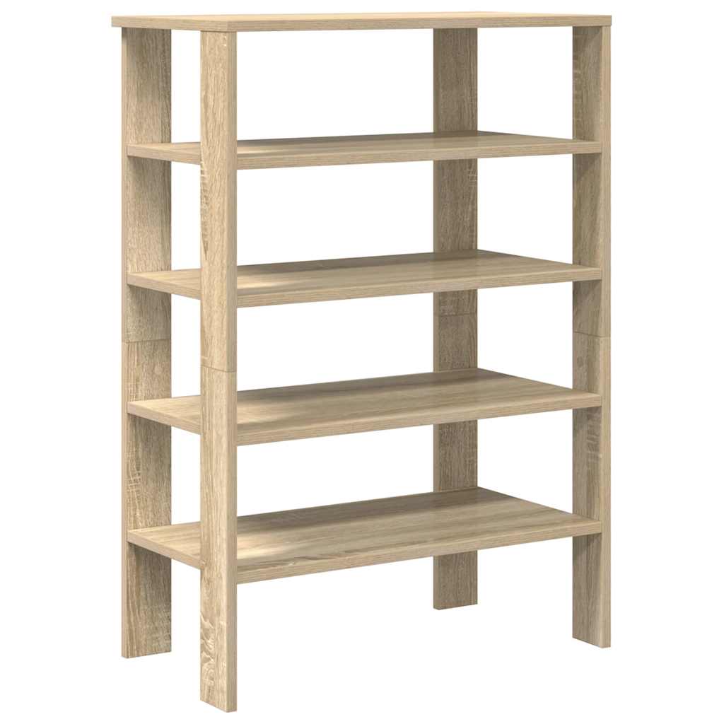 vidaXL Schuhregal Sonoma-Eiche 61x32x87,5 cm Holzwerkstoff