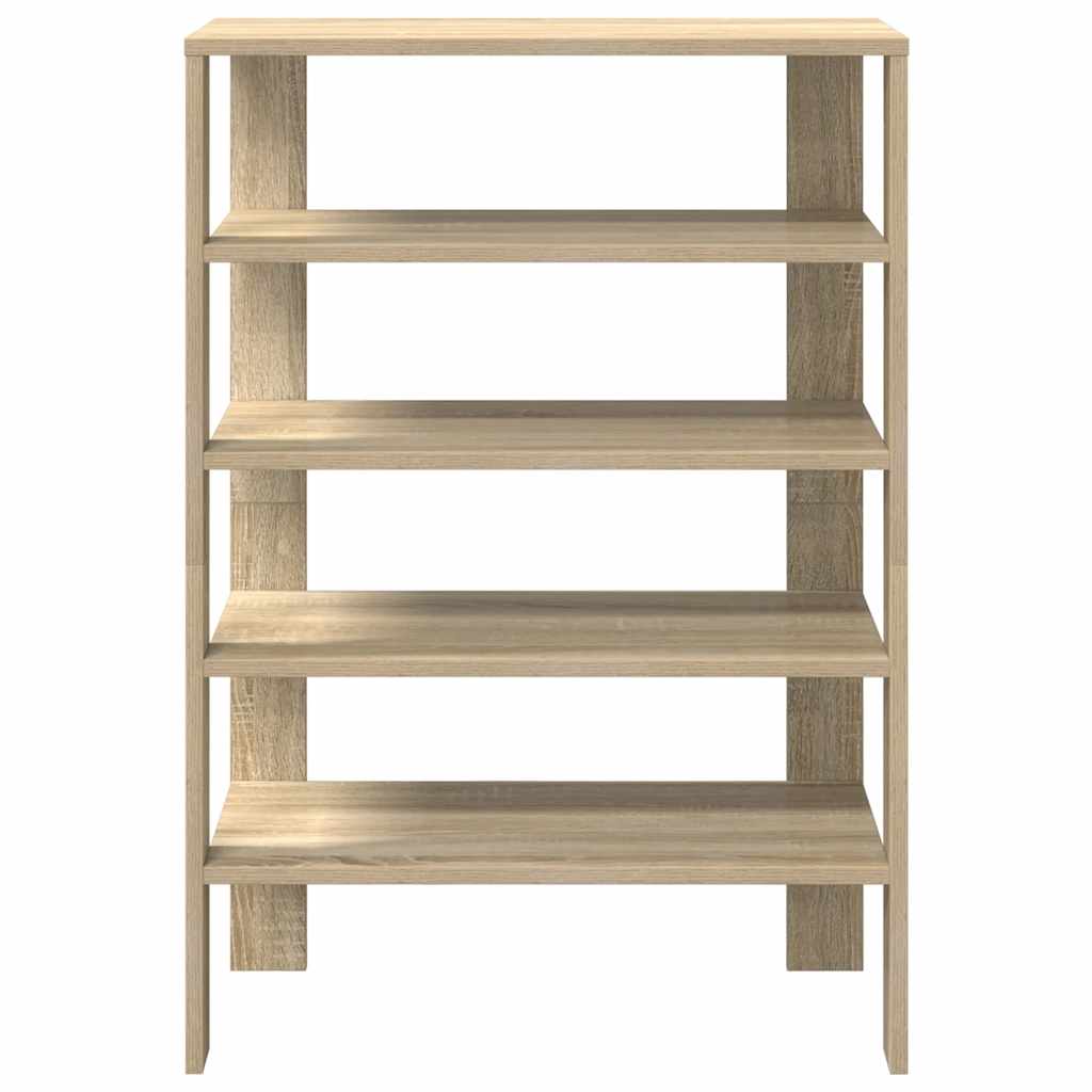 vidaXL Schuhregal Sonoma-Eiche 61x32x87,5 cm Holzwerkstoff
