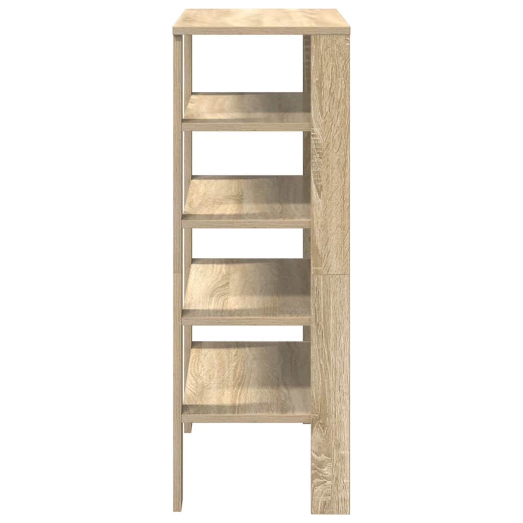 vidaXL Schuhregal Sonoma-Eiche 61x32x87,5 cm Holzwerkstoff