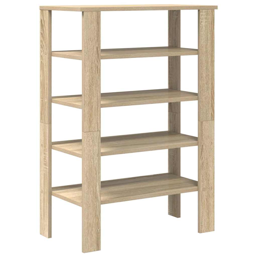 vidaXL Schuhregal Sonoma-Eiche 61x32x87,5 cm Holzwerkstoff
