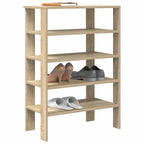 vidaXL Schuhregal Sonoma-Eiche 61x32x87,5 cm Holzwerkstoff
