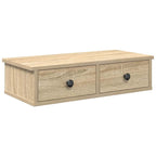 vidaXL Wandregal mit Schubladen Sonoma-Eiche 60x28x15 cm Holzwerkstoff