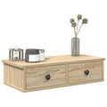 vidaXL Wandregal mit Schubladen Sonoma-Eiche 60x28x15 cm Holzwerkstoff
