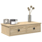 vidaXL Wandregal mit Schubladen Sonoma-Eiche 60x28x15 cm Holzwerkstoff