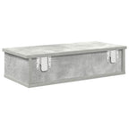 vidaXL Wandregal mit Schubladen Betongrau 60x28x15 cm Holzwerkstoff