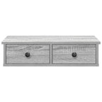 vidaXL Wandregal mit Schubladen Grau Sonoma 60x28x15 cm Holzwerkstoff