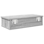 vidaXL Wandregal mit Schubladen Grau Sonoma 60x28x15 cm Holzwerkstoff
