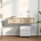vidaXL Wandregal mit Schubladen Sonoma-Eiche 100x37,5x19 cm