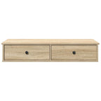 vidaXL Wandregal mit Schubladen Sonoma-Eiche 100x37,5x19 cm