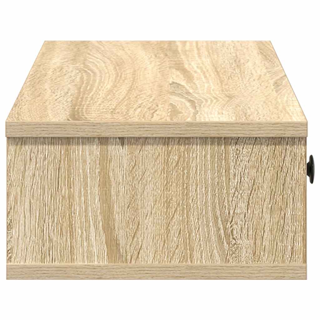 vidaXL Wandregal mit Schubladen Sonoma-Eiche 100x37,5x19 cm