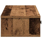 vidaXL Wandregal mit Schubladen Altholz-Optik 100x37,5x19 cm
